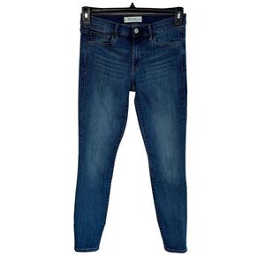 Gap SZ 28R True Skinny Jeans Low-Rise Stretch Pockets Medium Wash Blue Womens